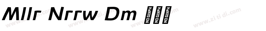 Muller Narrow Demo E字体转换